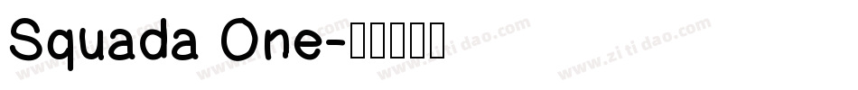 Squada One字体转换